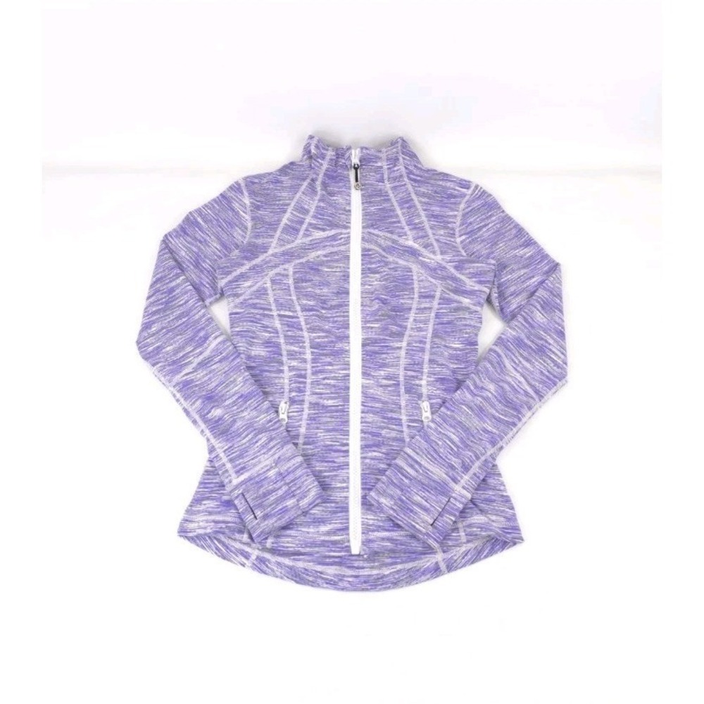 Lululemon Define Jacket Space Dye Lavender Top Size 6